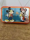 Vintage Mickey And Minnie Mouse Tin Pencil Box The Tin Box Co. Of America