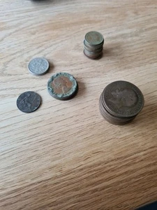 Old Penny, Half Penny, 6 Pence, Farthing, Half New Penny - Picture 1 of 4