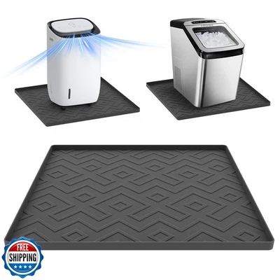 EWX Portable Air Conditioner Silicone Mat with Raised Edges, 20''x20''x0.4'' – Wa