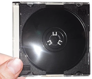 50-Pak Clear/Black 5.2mm Slim 3-INCH MINI Jewel Cases for MINI 8CM CD/DVD - Picture 1 of 1