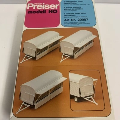 Vagones para animales, equipos e inodoros - escala 1:87 HO - Preiser #20007 Foto 1 de 4