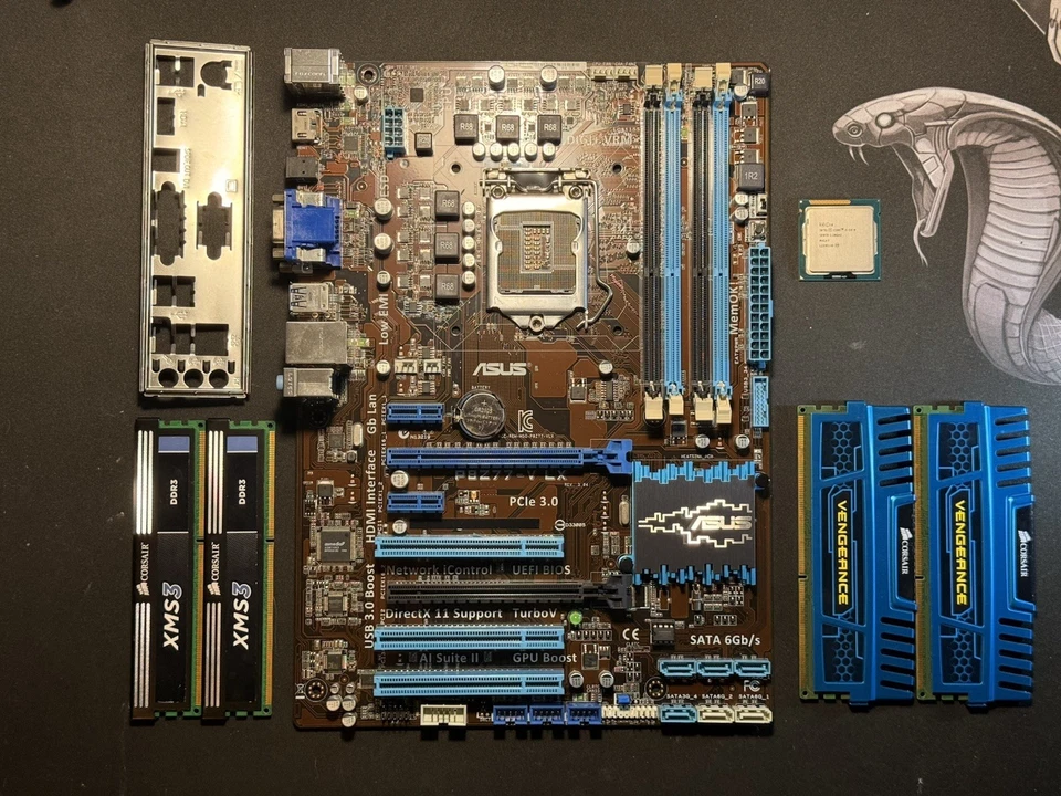 Combo MoBo Asus P8Z77-V LX ATX + Intel i5-3470 + RAM DDR3 1600MHz 4x2GB - Immagine 1 di 4