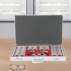 266Pcs Optical Trial Lens Set Optometry Kit Metal Rim Aluminum Box Trial Frame