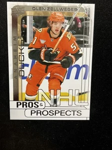 24-25 UD Extended Series Hockey RC Pros And Prospects PP-18 Olen Zellweger - Picture 1 of 2