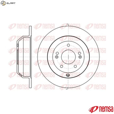 2x BRAKE DISC 61373.00 FOR HYUNDAI GRAND/SANTA/FE MAXCRUZ KIA D4HB 2.2L 4cyl - Image 1 of 4