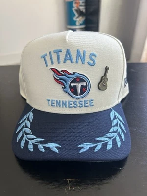 New Era Tennessee Titans 2025 NFL Draft 9FIFTY Fitted 8 A-Frame Hat W/ Pin 7 3/8 - Image 1 of 4