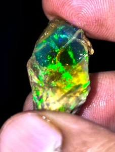 Ópalo etíope natural muy raro en bruto, ópalo crudo, ópalo de fuego welo, 1449 - Imagen 1 de 4