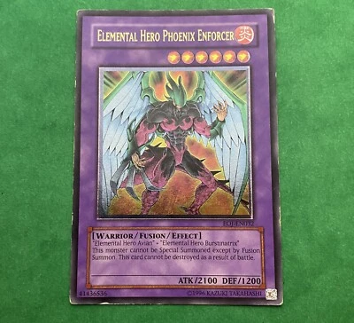 Yu-Gi-Oh! Elemental Hero Phoenix Enforcer EOJ-EN032 Ultimate Rare MP - Image 1 of 3