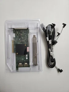 LSI SAS 9207-8i 6Gb/s PCI-E 3.0 LSI00301 IT Mode SATA SAS RAID Cont + 8087 SATA - Picture 1 of 6