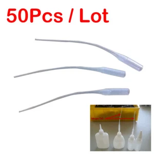50PCS* Contagocce Colla Coda di Topo, Super Colla Tubo Goccia Ugello Strumento Adesivo - Foto 1 di 6