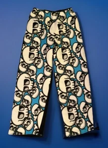 Skulls Lounge PJ Pants Sz 12: Waist 26” Inseam 27 Kids Youth Soft Fleece - Picture 1 of 2