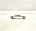 Vintage Moissanite Wedding Ring Stacking Unique Wedding Band US Size 6 Gift Her