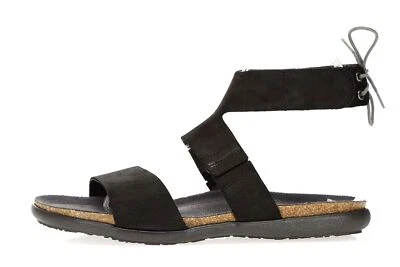 Women's 235021 NAOT Larissa Black Leather Ankle Strap Sandals Sz. 11 (42) - Image 1 of 4