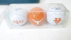 Enjoy Life Special Occasion Golf Balls TEXAS LONGHORNS 3 Pack Top Flite New - Picture 1 of 5
