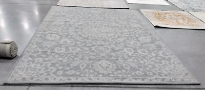 GREY / SILVER 9' X 12' Back Stain Rug, Reduced Price 1172729446 BEL446A-9 - Image 1 of 4
