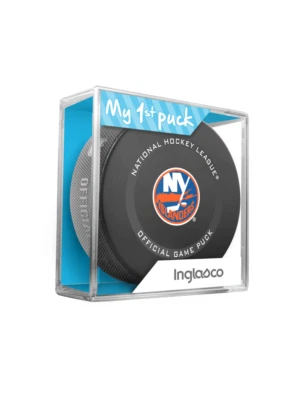 MI PRIMER DISCO para NEWBORN BOY NEW YORK ISLANDERS Licenciado NHL Juego Puck 2021-22 Foto 1 de 4