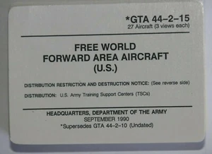 EMISIÓN EJÉRCITO DE ESTADOS UNIDOS RECONOCIMIENTO DE AVIONES 82 TARJETAS 1990 AVIONES AMERICANOS 27 X 3 VISTAS - Imagen 1 de 3