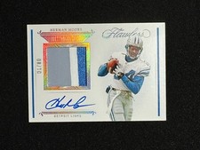 HERMAN MOORE 2021 Panini Flawless Jersey Patch Auto #/10 SSP Gold Prizm Platinum