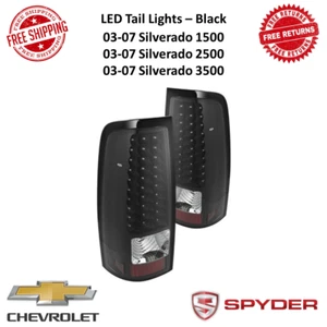 Par de luces traseras LED Spyder negras para 03-07 Silverado 1500 2500 3500 #5008763 - Imagen 1 de 12