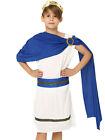 Kids Party Toga Costume Ancient Greek Costume Roman God Cosplay Toga Dress&Belt