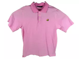 Camisa Polo Masters Clubhouse Collection Para Hombre Grande Manga Corta Rosa Hecha en Italia - Imagen 1 de 5
