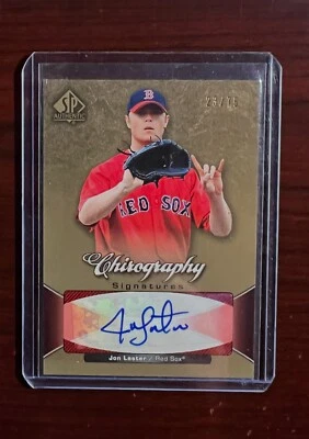 2006 SP Authentic Jon Lester Chirography Signatures RC Auto #/75 - Image 1 of 2