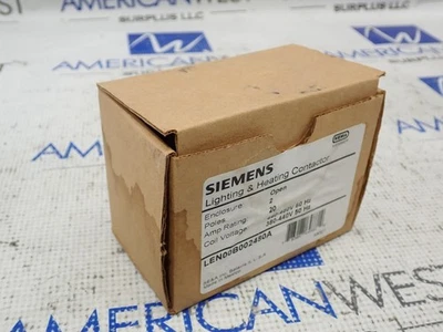 Nuevo contactor de iluminación y calefacción Siemens LEN00B002480A 2P 20 Amp LEN00B002***A Foto 1 de 4