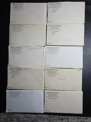 Lot of Ten 1965 Special Mint Sets in Original Envelopes - Image 1 of 4