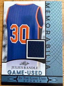 2024 Leaf in the Game Used Sports - Game Used Memorabilia Julius Randle #GUM-32 - Bild 1 von 2
