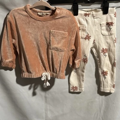 Jessica Simpson Bebé Niña 2 Piezas Sudadera/Leggings Conjunto - Talla 12 Meses Foto 1 de 4