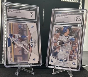 2024 Topps 50/50 Shohei Ohtani CSG Graded Lot – #11 (9.5) & #71 (9.0) Dodgers - Picture 1 of 6