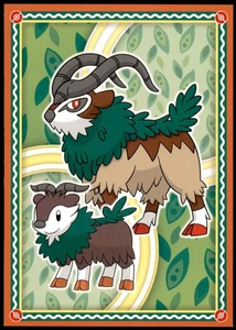 2013 Pokemon Center Exclusive Skiddo & Gogoat Postcard Japanese - Picture 1 of 2