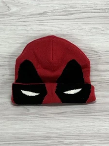Deadpool Hat Mask Roll Down Beanie Winter Hat One Size Kids Youth Adult Marvel - Picture 1 of 10