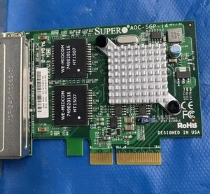 Supermicro AOC-SGP-I4 Quad Port Gigabit Ethernet NIC Network Controller Card - Afbeelding 1 van 4