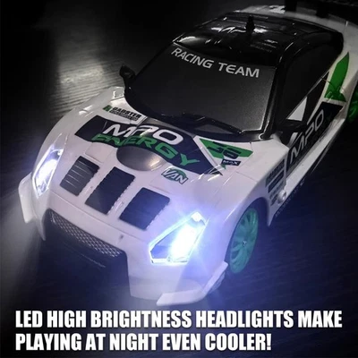 1:24 RC Drift Car Ready to Run Rennauto Fernbedienung 4WD Mini Spielzeug Lichter - Bild 1 von 4