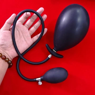 Consolador inflable bomba pene anal tapón trasero estimulador punto G juguetes sexuales para mujeres Foto 1 de 4