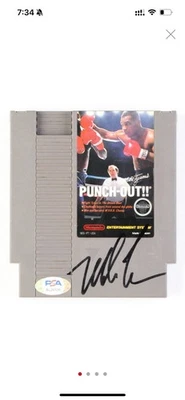MIKE TYSON Signed PUNCH OUT Nintendo NES Boxing Video Game PSA/DNA & Tyson COA - Image 1 of 4