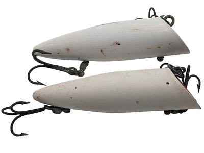 2-Винтажная рыболовная приманка Mac's кальмар лосось штепсельная вилка #15 точка специальная бесплатная доставка - Изображение 1 из 4