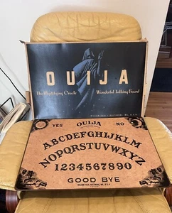 Vintage Original William Fuld Ouija Brett Pre Parker Brothers Runde Ecke - Bild 1 von 9