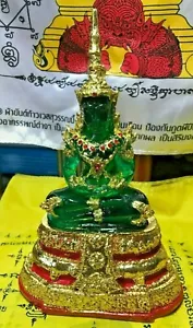 PHRA KAEW MORAKOT TEMPORADAS BUDDHA PROTEGER TAILANDÉS RICO AMULETO MÁGICO DIABLO VERDE AMOR - Imagen 1 de 12