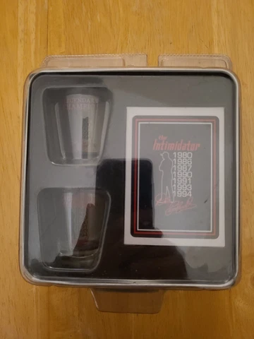 Dale Earnhardt Nascar (2) Shot Glass & Trading Card Gift Set - The Intimidator Cover