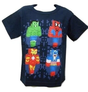 NEW Marvel Avengers Spiderman Ironman Youth Kid Sizes 4-5-6-6X-14/16-18/20 Shirt - Picture 1 of 6