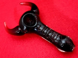 5" Devil Horns Pipe Smoking Tobacco Collectible Heavy Thick Hand Pipe *USA* - Picture 1 of 3