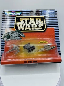 Vintage Star Wars Micro Machines Y Wing Darth Vader Tie Fighter X Wing 1996 New - Picture 1 of 11