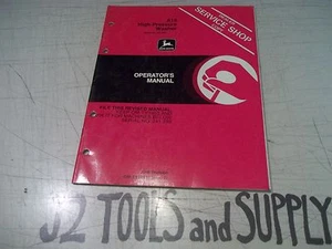 John Deere A18 High-Pressure Washer Operator's Manual OM-TY20551 Issue 11 - Foto 1 di 2