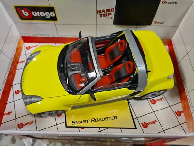 SMART RADSTER YELLOW 1/18  bburago 34099Y Made in Italy - Immagine 1 di 2
