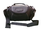 Vintage Case Logic Leather Camera Bag w/Handle Ajustable Strap Removable Padding