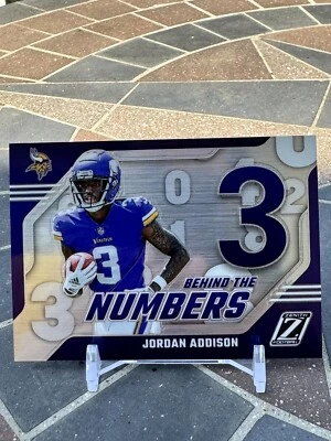 Jordan Addison 2023 Panini Zenith Behind the Numbers Rookie RC #14 - Image 1 of 2