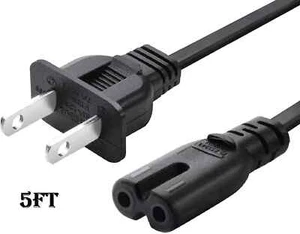 Cavo/Cavo Alimentazione AC per Sony Playstation 4 PS4 PS2 PS3/PS3 Slim Porta 2 Poli Nuovo - Foto 1 di 5