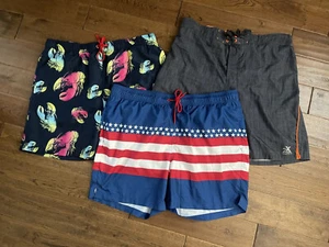 Mens Swim trunks Sz 2XL GEORGE, ZeroXposur, US Polo Assn Swimming Shorts Lot XXL - Picture 1 of 5
